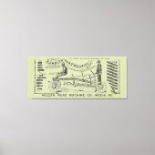 MEDIA PENNSYLVANIA OPERATING ENGINEER 1889 MACHINE CANVAS AFDRUK (Voorkant)