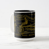 MEDIA PENNSYLVANIA OPERATING ENGINEER 1889 MACHINE TWEEKLEURIGE KOFFIEMOK (Voorkant links)