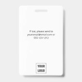 Media Press Logo Foto ID Badge (Achterkant)