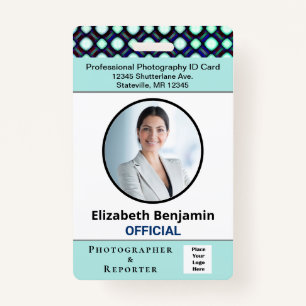 Media Press Photo Reporter ID identificatie Badge