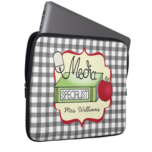 Media Specialist Electronics Bag Laptop Sleeve (Voorkant Rechts)