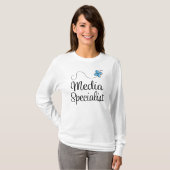 Media Specialist Womens Tee Shirt (Voorkant volledig)