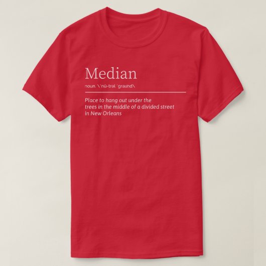 Mediaan T-shirt (Design voorkant)