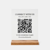 Médias Sociaux Connectez-vous avec nous Code QR En (Recto)