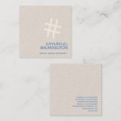 Médias sociaux lançant le carte de visite sur le (Devant / Derrière)