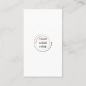 Médias sociaux modernes QR Code Carte de visite |  (Dos)