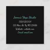 Médiation Turquoise et Noire Cartes de visite de Y (Dos)