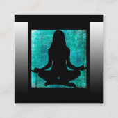 Médiation Turquoise et Noire Cartes de visite de Y (Devant)