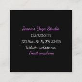 Médiation violette et noire Cartes de visite de Yo (Dos)