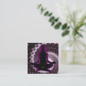 Médiation violette et noire Cartes de visite de Yo (Debout devant)