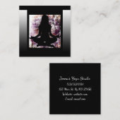 Médiation violette et noire Cartes de visite de Yo (Devant / Derrière)