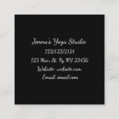 Médiation violette et noire Cartes de visite de Yo (Dos)