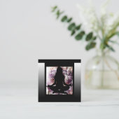 Médiation violette et noire Cartes de visite de Yo (Debout devant)