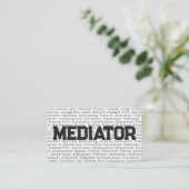 Mediator Juridische Woorden Visitekaartje (Staand voorkant)