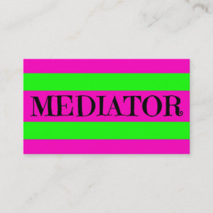 Mediator Neon Green en Hot Pink Visitekaartje