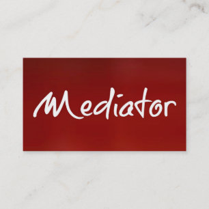 mediator rood Visitekaartje