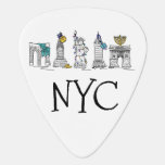 Médiators New York City Hanoukka NYC Fête juive Chanukah<br><div class="desc">Il présente une illustration originale de stylo et d'encre d'une rangée de monuments classiques de New York, "habillés" pour la saison des fêtes. Idéal pour tous ceux qui vivent ou aiment NYC ! Ne vois-tu pas exactement ce que tu cherches ? Vous avez besoin d'aide pour la personnalisation ? Cliquez...</div>