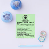 Medic Bag Design, EMT, Paramedic Adverteren Flyer (Enkel)