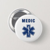 Medic Ster van leven Ronde Button 5,7 Cm (Voorkant /achterkant)