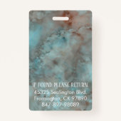 Medica Photo ID Soft Blue Inks Badge (Achterkant)