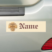 Medical Assistant Caduceus custom name Bumpersticker (Op auto)