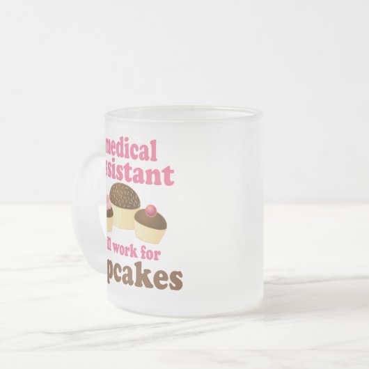 Medical Assistant (Funny) Cadeau Matglas Koffiemok (Voorkant links)
