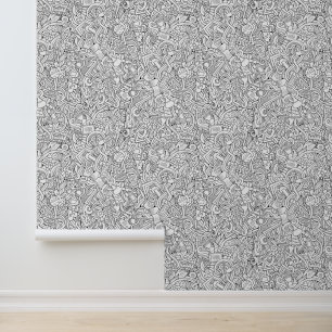 Medical B&W-patroon Behang