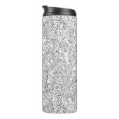 Medical B&W-patroon Thermosbeker (Geroteerd rechts)