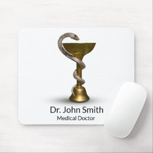 Medical Bronze Snake Bowl Hygieia White Caduceus Muismat