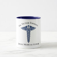 Medical Caduceus Blue Symbool Persoonlijk