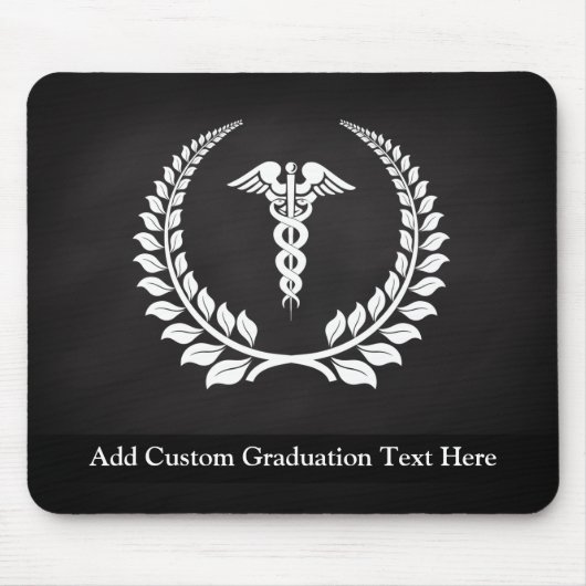 Medical Caduceus Laurel Muismat (Voorkant)