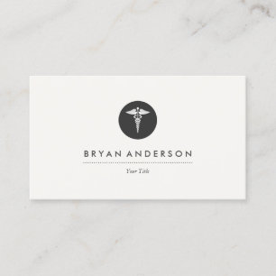Medical Caduceus Logo Visitekaartje