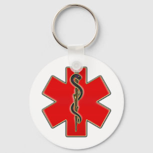 Medical Caduceus Sleutelhanger
