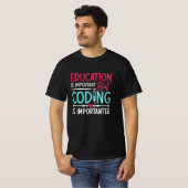 Medical Coder Education Is Important ICD Coding T-shirt (Voorkant volledig)