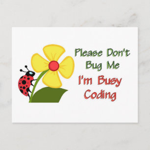 Medical Coder Ladybug Briefkaart