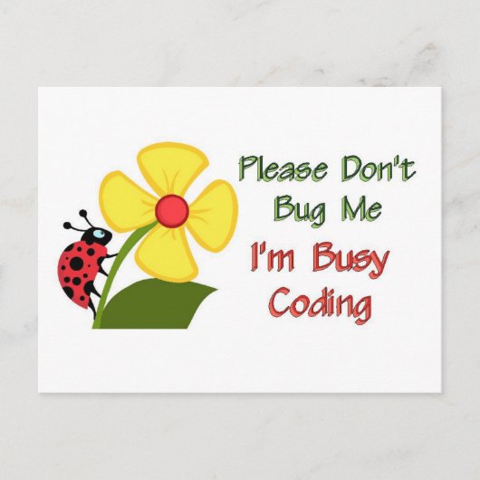 Medical Coder Ladybug Briefkaart (Voorkant)