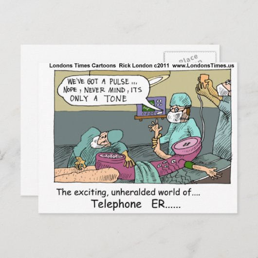 Medical Emergency 4 Telefoons Funny Gift Mok Kaart (Voorkant / Achterkant)