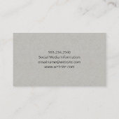 Medical Eye Logo | Optometrist  Visitekaartje (Achterkant)