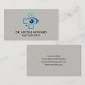 Medical Eye Logo | Optometrist  Visitekaartje (Voorkant / Achterkant)