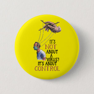 Medical Freedom No Vaccine Mandates Ronde Button 5,7 Cm