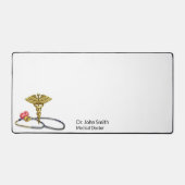 Medical Gold Caduceus & Stethoscope with Heart (Recto)