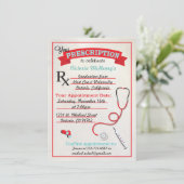 Medical Graduation Prescription Pad Invitation (Debout devant)