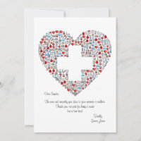 Medical Heart Nurse Appreciation Kaart