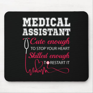 Medical Instant Schattige Nurse Stop Hart Mannelij Muismat