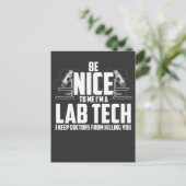 Medical Lab Tech Gift - Laboratoriumtechnicus Briefkaart (Staand voorkant)