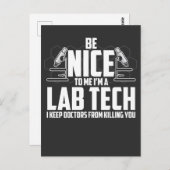 Medical Lab Tech Gift - Laboratoriumtechnicus Briefkaart (Voorkant / Achterkant)