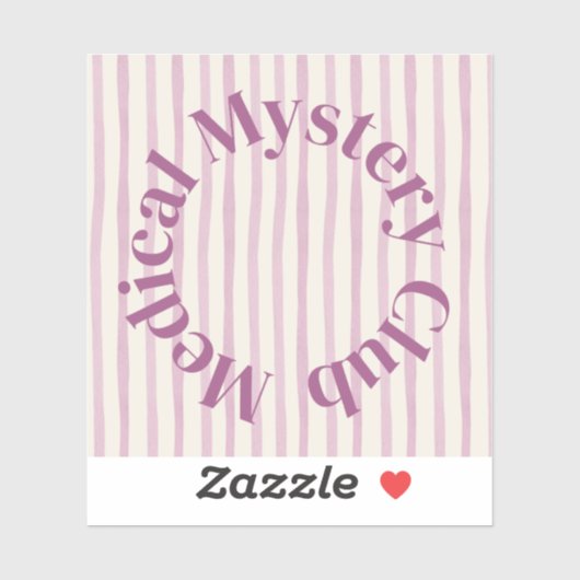 'Medical Mystery Club' Relatable Spoonie Sticker (Feuille)