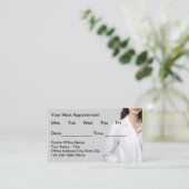 Medical Office Simple Appointment Cards  Afsprakenkaartje (Staand voorkant)