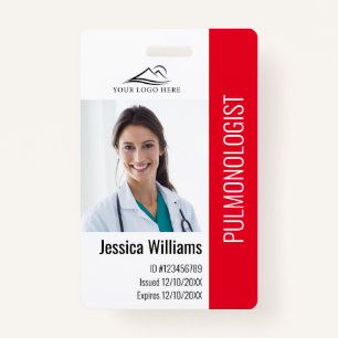 Medical Professional Aangepaste foto- en tekstID Badge