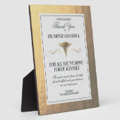 Medical Professional Personalized Thank You Plaque (Côté)